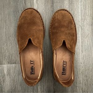 Born Suede Slip-on Leather Flats